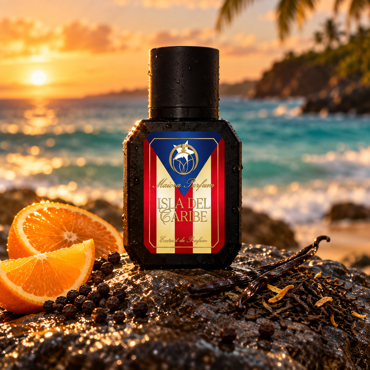 Isla del Caribe - arancia amara, pepe, vaniglia e tè Earl Grey al tramonto caraibico